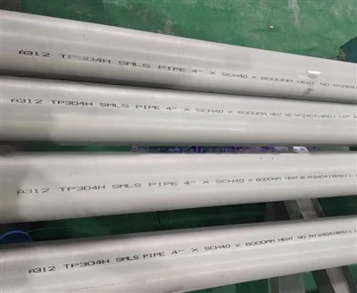 ASTM A312 TP304H Stainless Steel Pickled Pipe